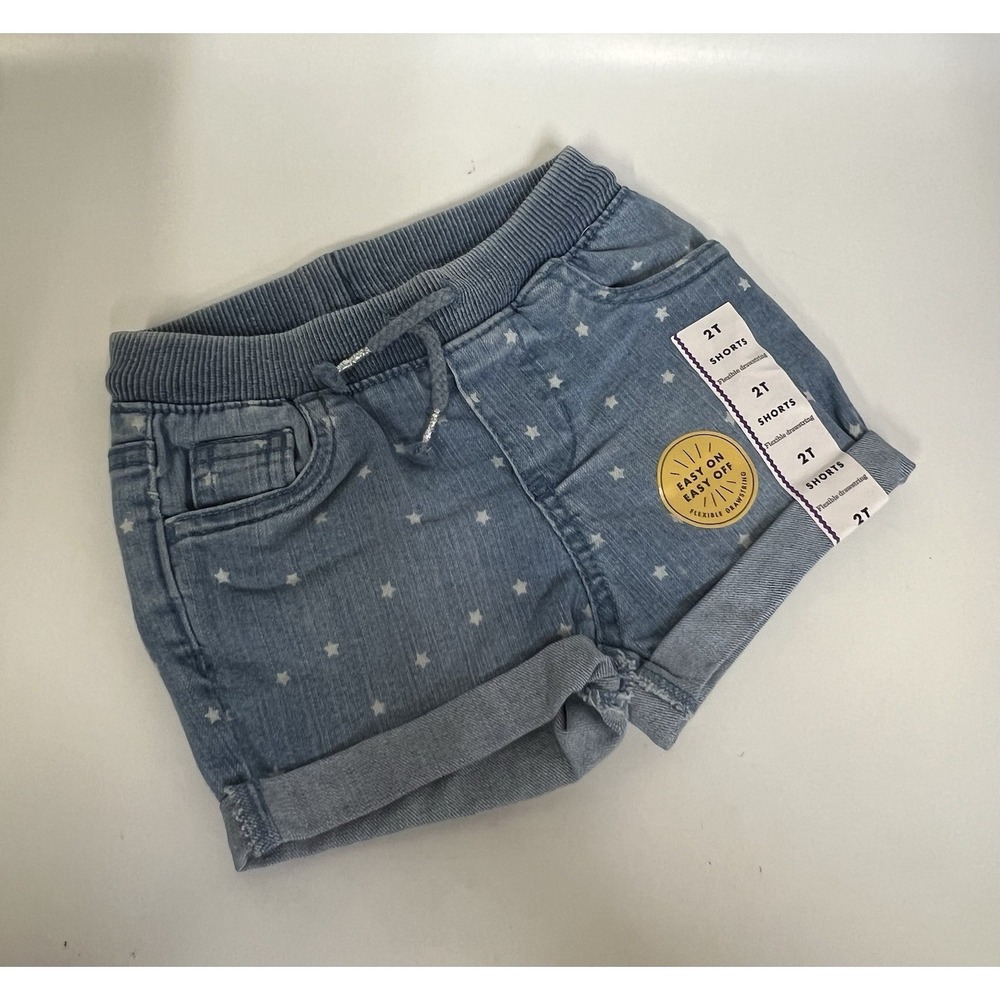Cat & Jack Girls Blue Shorts Size 2T.new (225)